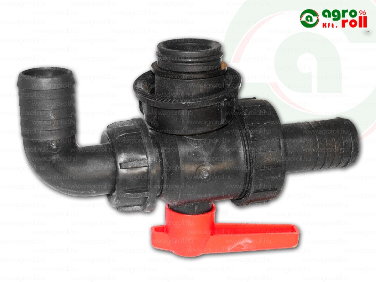 Permetező golyós elzáró csap három csonkos átm.32