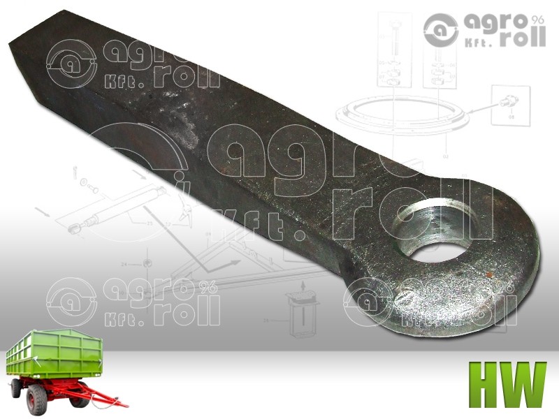 Vonószem hegeszthető átm.:40 55x60 l=385mm